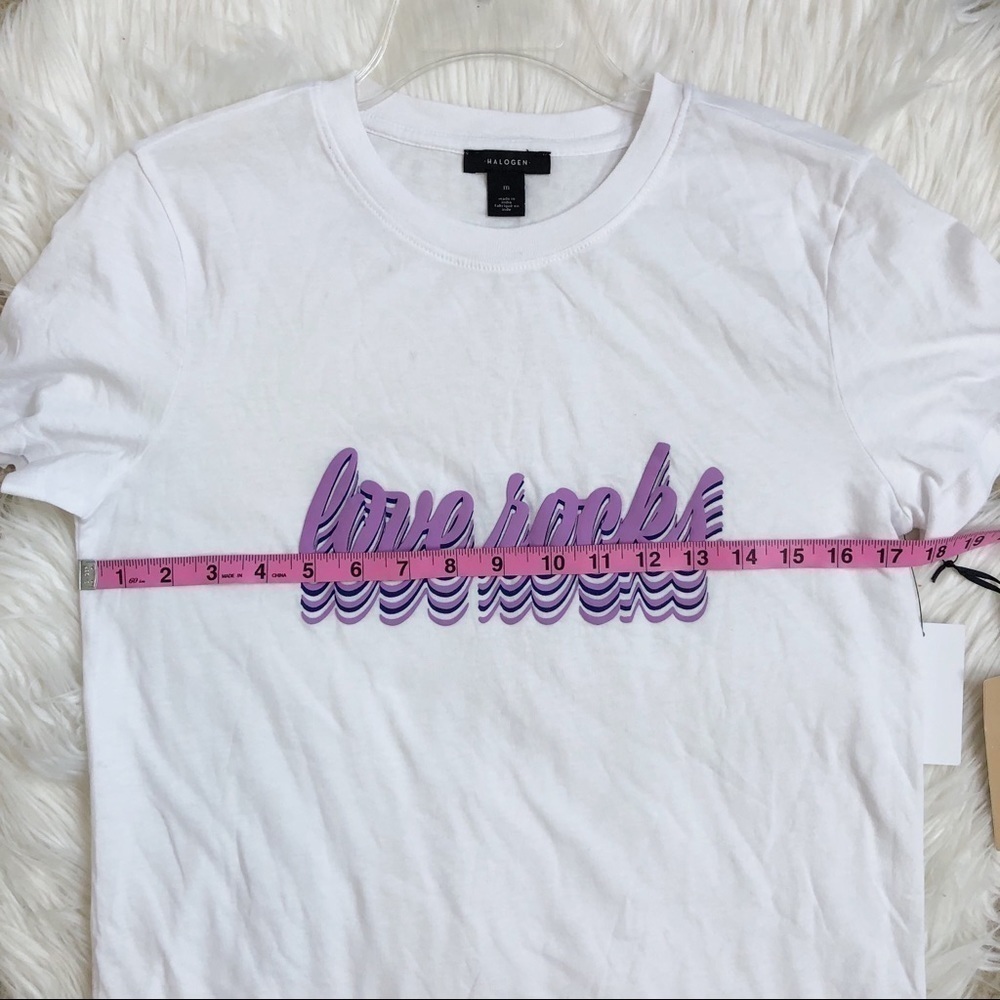 New Halogen Love Rocks Graphic Tee - Picture 8 of 11